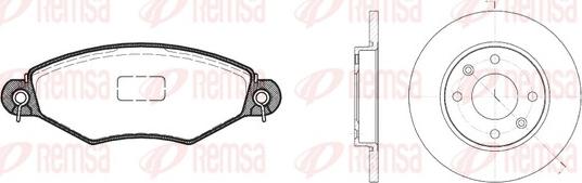 Remsa 8643.02 - Bremsensatz, Scheibenbremse alexcarstop-ersatzteile.com