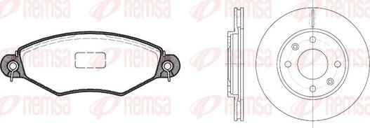 Remsa 8643.07 - Bremsensatz, Scheibenbremse alexcarstop-ersatzteile.com