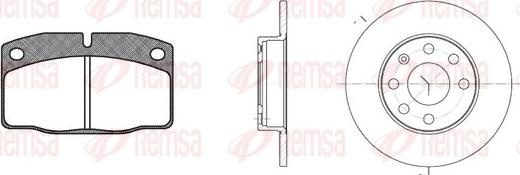 Remsa 8101.00 - Bremsensatz, Scheibenbremse alexcarstop-ersatzteile.com