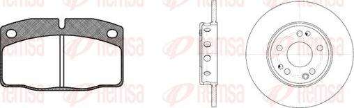 Remsa 8101.01 - Bremsensatz, Scheibenbremse alexcarstop-ersatzteile.com