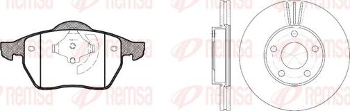 Remsa 8390.03 - Bremsensatz, Scheibenbremse alexcarstop-ersatzteile.com