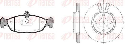 Remsa 8393.03 - Bremsensatz, Scheibenbremse alexcarstop-ersatzteile.com