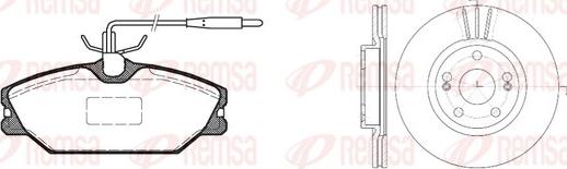 Remsa 8208.05 - Bremsensatz, Scheibenbremse alexcarstop-ersatzteile.com