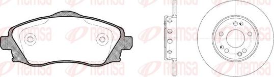 Remsa 8774.00 - Bremsensatz, Scheibenbremse alexcarstop-ersatzteile.com