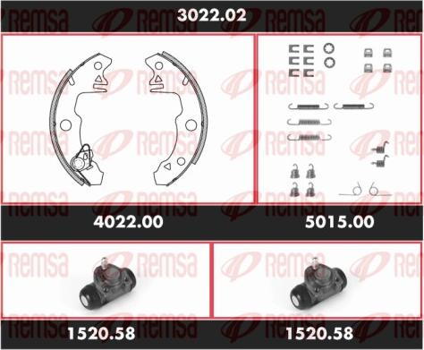 Remsa 3022.02 - Bremsbackensatz alexcarstop-ersatzteile.com