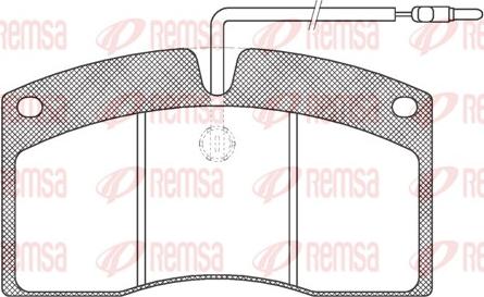 Remsa JCA 505.40 - Bremsbelagsatz, Scheibenbremse alexcarstop-ersatzteile.com