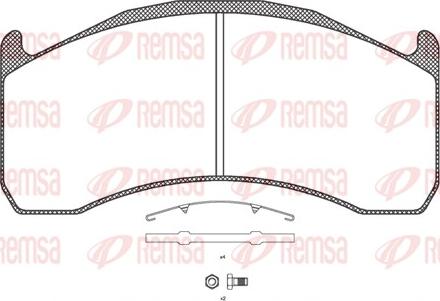 Remsa JCA 1072.00 - Bremsbelagsatz, Scheibenbremse alexcarstop-ersatzteile.com