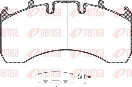 Remsa JCA 1156.00 - Bremsbelagsatz, Scheibenbremse alexcarstop-ersatzteile.com