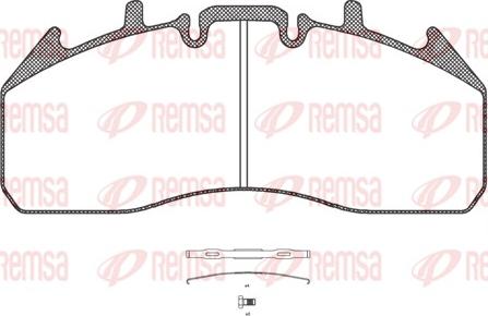 Remsa JCA 1257.00 - Bremsbelagsatz, Scheibenbremse alexcarstop-ersatzteile.com