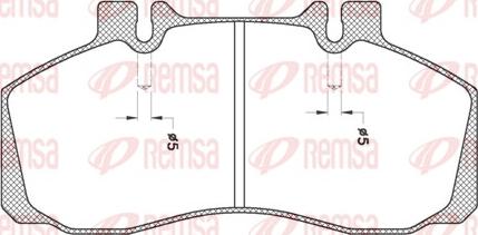 Remsa JCA 245.20 - Bremsbelagsatz, Scheibenbremse alexcarstop-ersatzteile.com