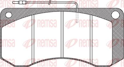 Remsa JCA 258.40 - Bremsbelagsatz, Scheibenbremse alexcarstop-ersatzteile.com