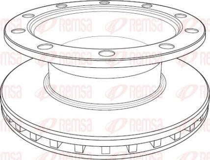 Remsa NCA1199.20 - Bremsscheibe alexcarstop-ersatzteile.com