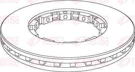 Remsa NCA1143.20 - Bremsscheibe alexcarstop-ersatzteile.com