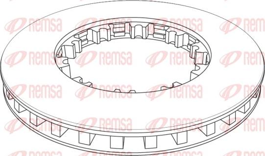 Remsa NCA1143.21 - Bremsscheibe alexcarstop-ersatzteile.com