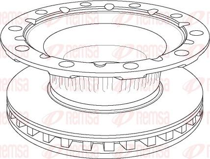 Remsa NCA1176.20 - Bremsscheibe alexcarstop-ersatzteile.com