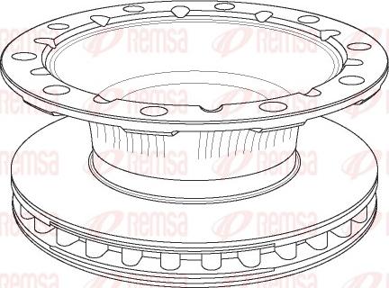 Remsa NCA1170.20 - Bremsscheibe alexcarstop-ersatzteile.com