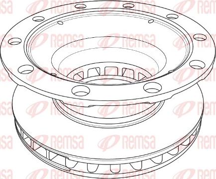 Remsa NCA1237.20 - Bremsscheibe alexcarstop-ersatzteile.com