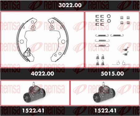 Remsa SPK 3022.00 - Bremsbackensatz alexcarstop-ersatzteile.com