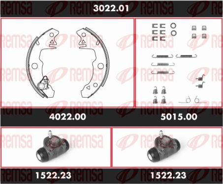 Remsa SPK 3022.01 - Bremsbackensatz alexcarstop-ersatzteile.com