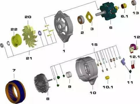 Remy 19025106 - Generator alexcarstop-ersatzteile.com