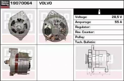 Remy 19070064 - Generator alexcarstop-ersatzteile.com