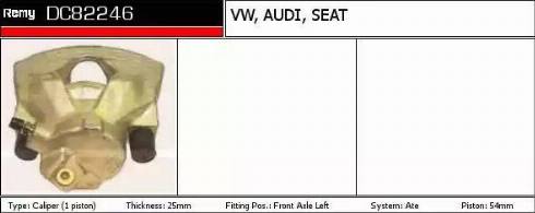 Remy DC82246 - Bremssattel alexcarstop-ersatzteile.com