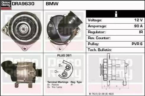 Remy DRA9630 - Generator alexcarstop-ersatzteile.com