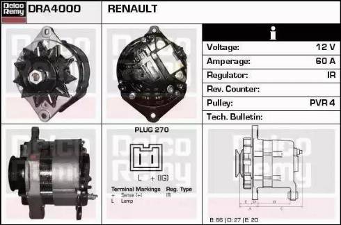 Remy DRA4000 - Generator alexcarstop-ersatzteile.com