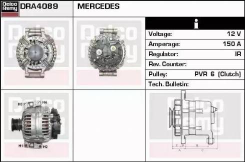 Remy DRA4089 - Generator alexcarstop-ersatzteile.com