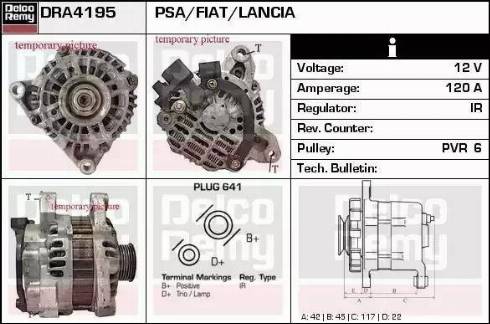 Remy DRA4195 - Generator alexcarstop-ersatzteile.com