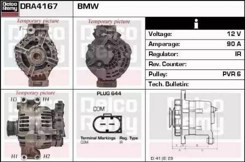 Remy DRA4167 - Generator alexcarstop-ersatzteile.com