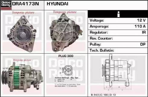 Remy DRA4173N - Generator alexcarstop-ersatzteile.com