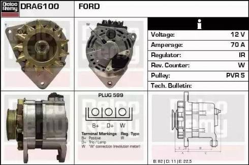 Remy DRA6100 - Generator alexcarstop-ersatzteile.com