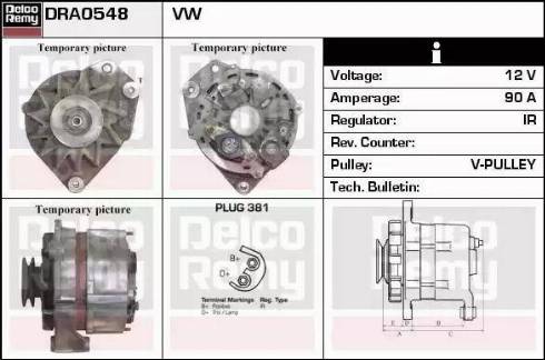 Remy DRA0548 - Generator alexcarstop-ersatzteile.com