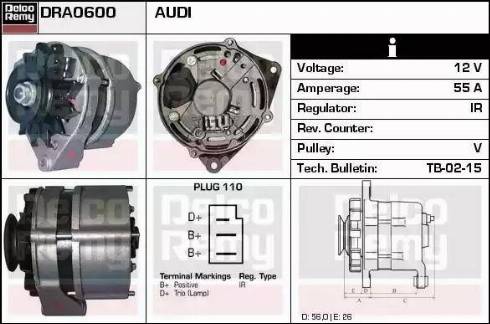 Remy DRA0600 - Generator alexcarstop-ersatzteile.com