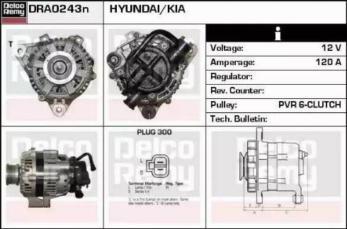 Remy DRA0243N - Generator alexcarstop-ersatzteile.com