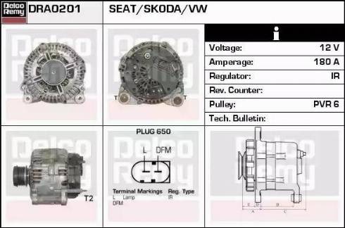 Remy DRA0201 - Generator alexcarstop-ersatzteile.com