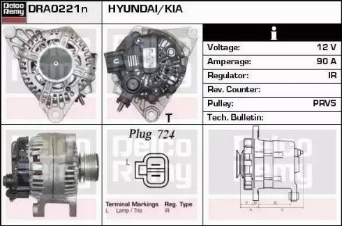 Remy DRA0221N - Generator alexcarstop-ersatzteile.com