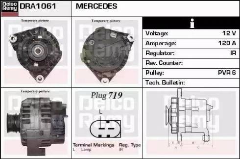 Remy DRA1061 - Generator alexcarstop-ersatzteile.com