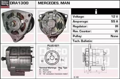 Remy DRA1300 - Generator alexcarstop-ersatzteile.com