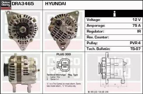 Remy DRA3465N - Generator alexcarstop-ersatzteile.com