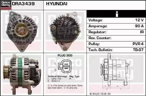 Remy DRA3439N - Generator alexcarstop-ersatzteile.com