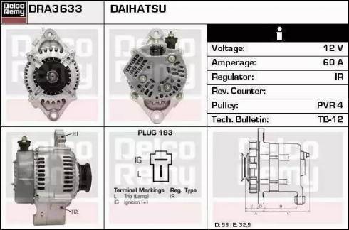 Remy DRA7031 - Generator alexcarstop-ersatzteile.com