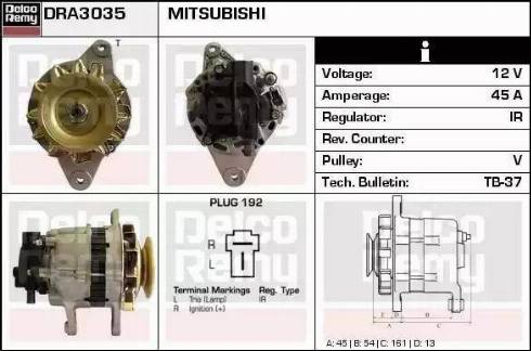 Remy DRA3035 - Generator alexcarstop-ersatzteile.com