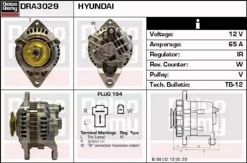 Remy DRA3029 - Generator alexcarstop-ersatzteile.com