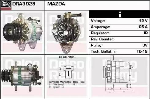 Remy DRA3028 - Generator alexcarstop-ersatzteile.com