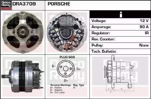 Remy DRA3709 - Generator alexcarstop-ersatzteile.com