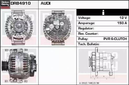 Remy DRB4910 - Generator alexcarstop-ersatzteile.com