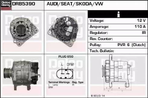 Remy DRB5390 - Generator alexcarstop-ersatzteile.com