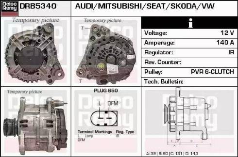 Remy DRB5340 - Generator alexcarstop-ersatzteile.com